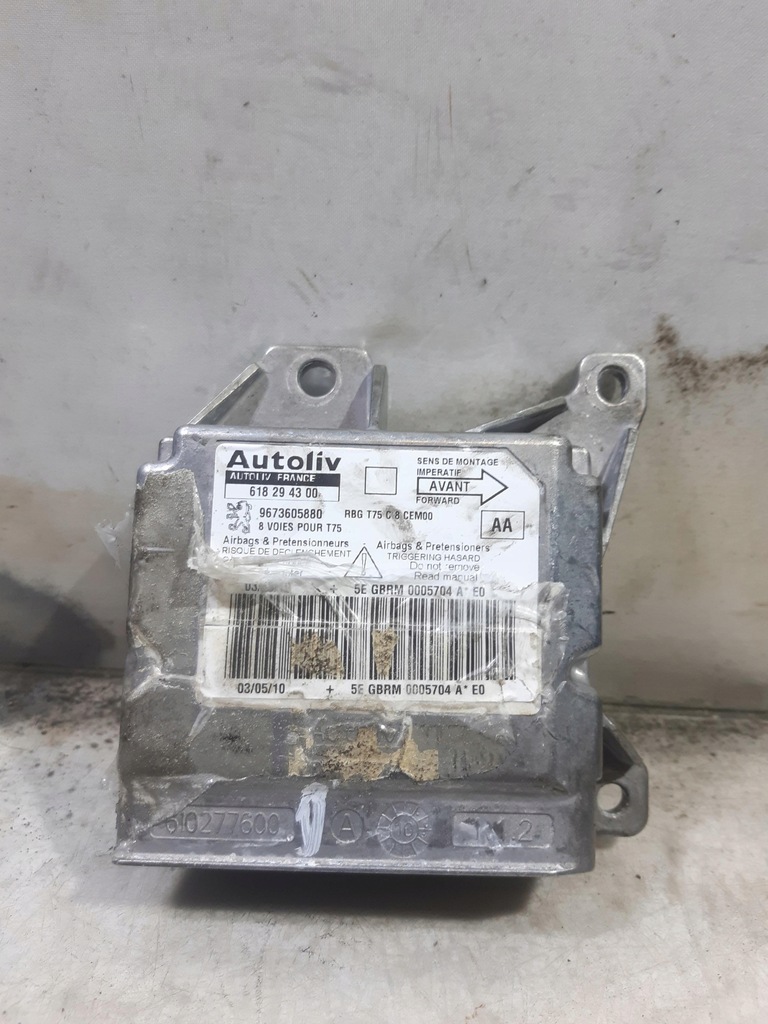 фото №1, Модуль датчик подушка безопасности peugeot rcz 9673605880