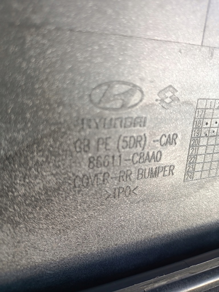 фото №9, Hyundai i20 lift 18 - 20 бампер задний задняя kielce