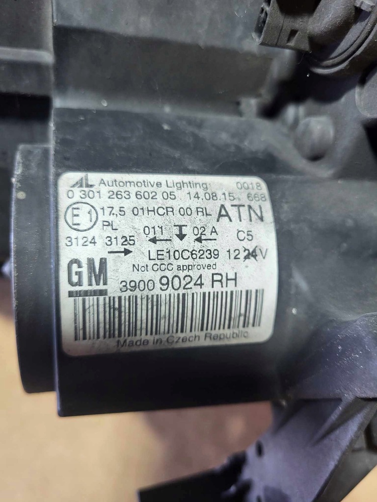 фото №7, Лампа левая передняя opel zafira c uk