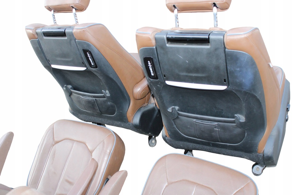 фото №11, Chrysler pacifica 17- сиденья комплект limited коричневая кожа мониторы заднее сиденье