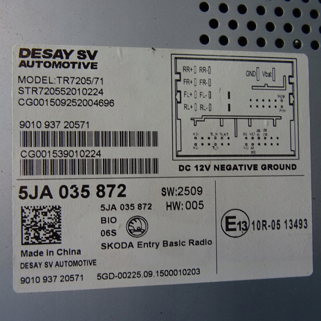 фото №3, Skoda rapid радіо 5ja035872