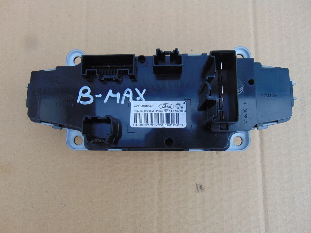 фото №10, Панель кондиционера обдув ford b-max mk1