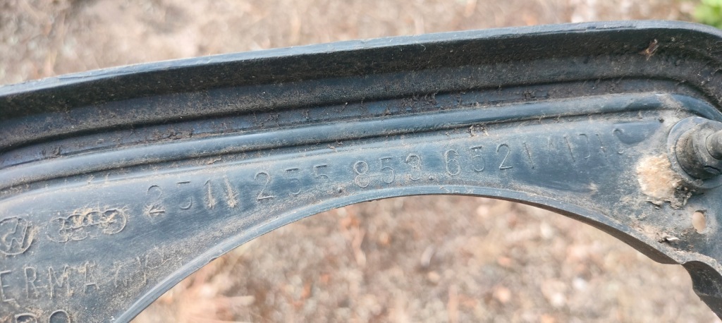 фото №7, Vw transporter t3 255853652 решётка перед бампера радиатора 79- оригинал