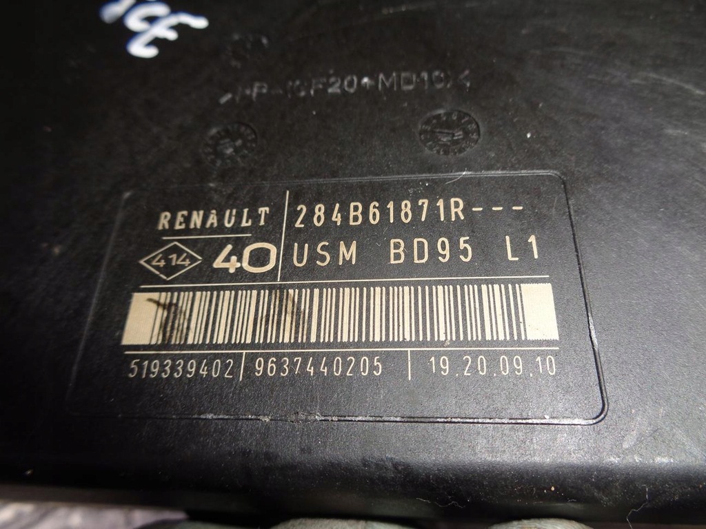 фото №9, Бортовой компьютер набор стартовый иммобилайзер renault megane 3 iii 1.4 tce 08- 237100293r