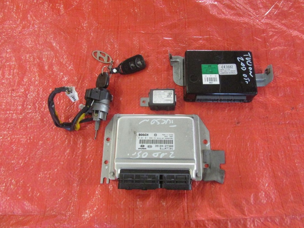 фото №1, Hyundai tucson i 2.0d 2005 113km бортовой компьютер набор do запуск kpl
