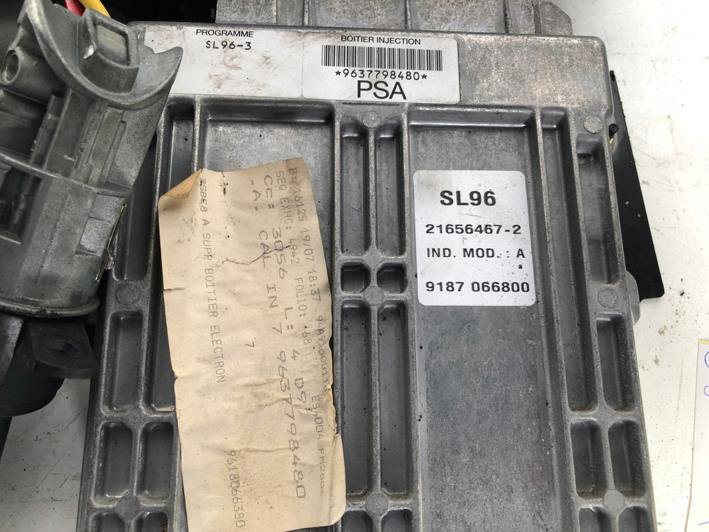 фото №5, Блок керування набір стартовий peugeot 406 1.8 9637798480