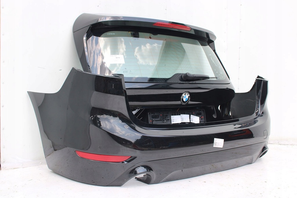 фото №13, Bmw 2 f46 lci задняя крышка багажника багажника бампер задний alpinweiss цвет + лампы t