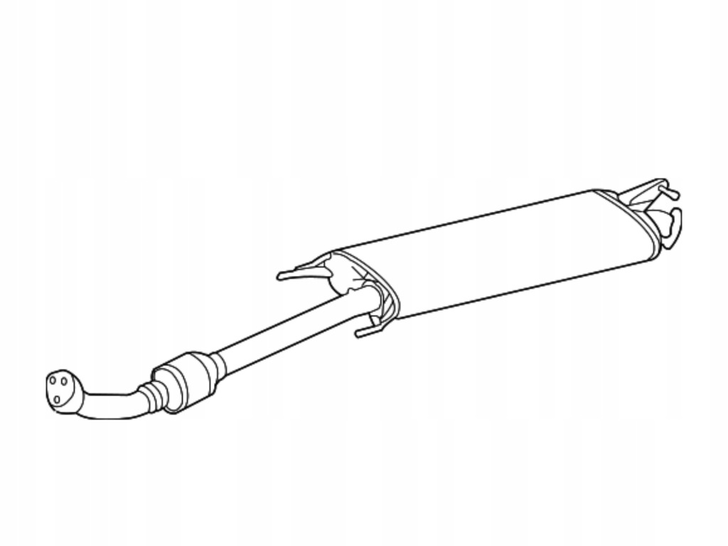 фото №1, Toyota rav4 гаситель средний катализатор 17420-28712 оригинальный номер