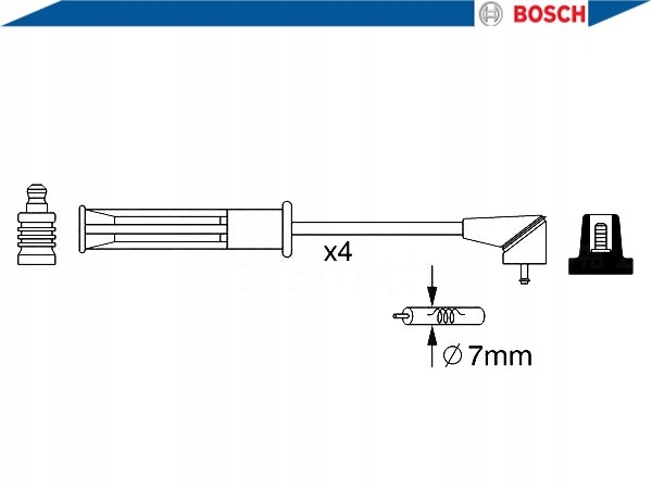 фото №4, Набір трубопровід запалювання bosch 986 357 256