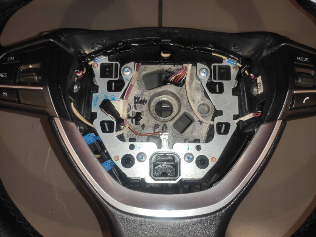 фото №11, Bmw 5 f10 f11 f07 повітропровід мультифункція пелюстки перемикання шкіра оригінал ładna