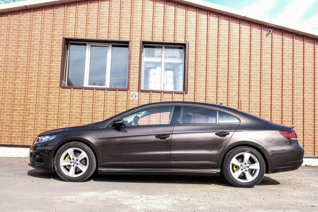 фото №9, Накладки порогові з волокна скляного w стиль r line do vw passat cc 08-17