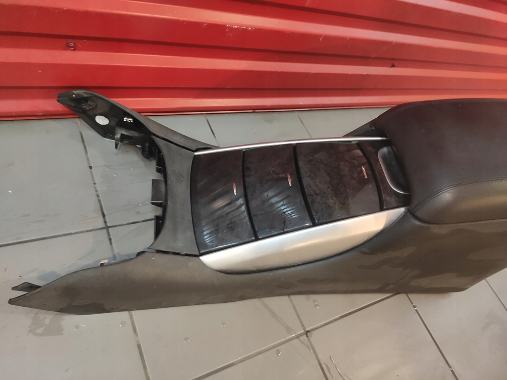 фото №7, Mercedes r-klasa w251 туннель средний подлокотник кожа подстаканник kpl