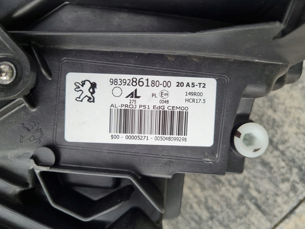 фото №15, Peugeot 308 iii t10 408 лампы перед full led eco led 9839286380, 9839286180