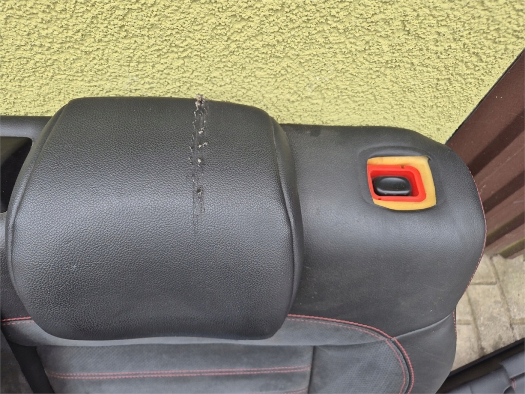 фото №10, Ford mondeo mk4 fl st сиденья заднее сиденье кожа alcantara комплект czerwona нитка