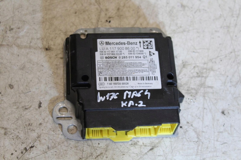 фото №1, Модуль датчик подушок подушка безпеки a1179008600 mercedes cla w117 w176