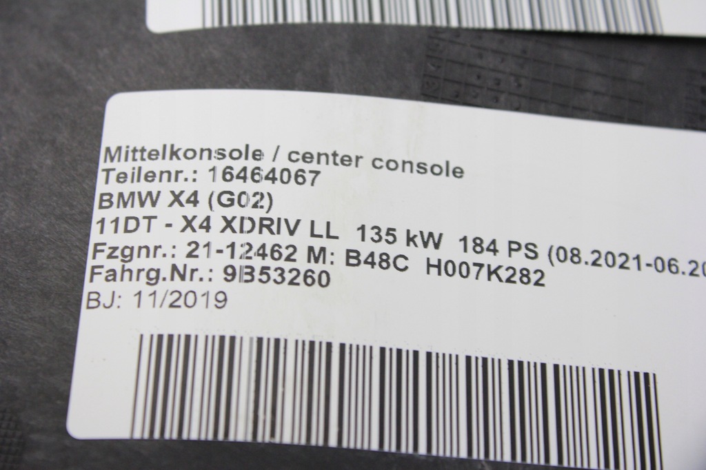 фото №6, Тунель середній підлокітник mokka bmw g02 x4