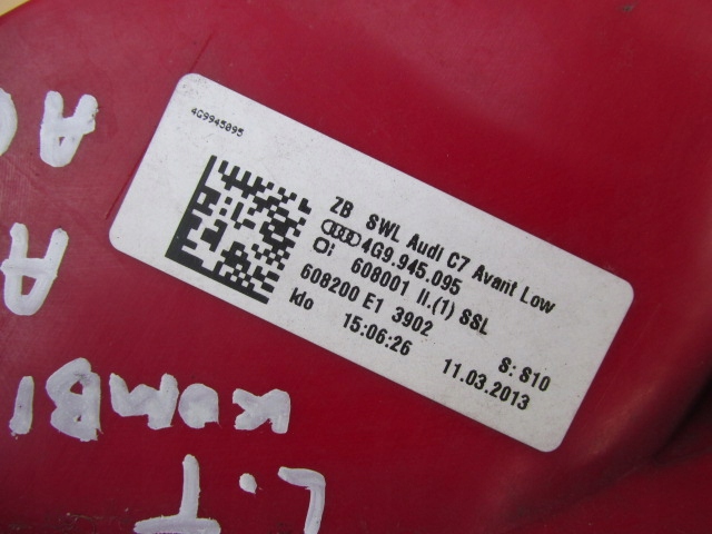 фото №6, Audi a6 c7 2013r allroad kombi avant лампа левый задняя кузовная 4g9945095