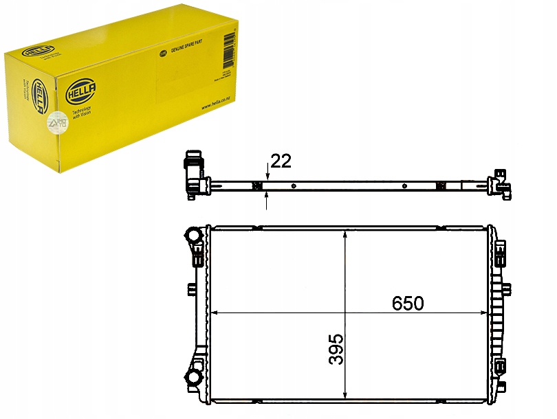 фото №1, Радіатор vw golf vii leon 1,4tsi 2,0tdi 12- hella