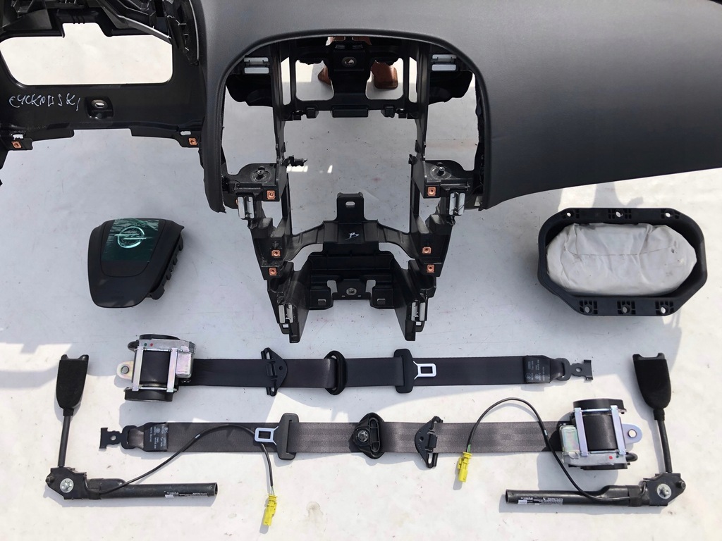 фото №6, Opel astra j 4 iv приборная панель приборная панель консоль подушки безопасности