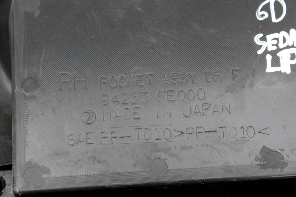 фото №8, Обшивка дверь передний правый subaru impreza ii gd sedan 94235fe000