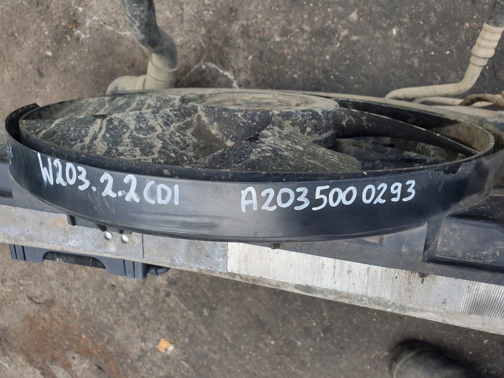 фото №8, Комплект радиатор mercedes-benz w203 2.2 cdi