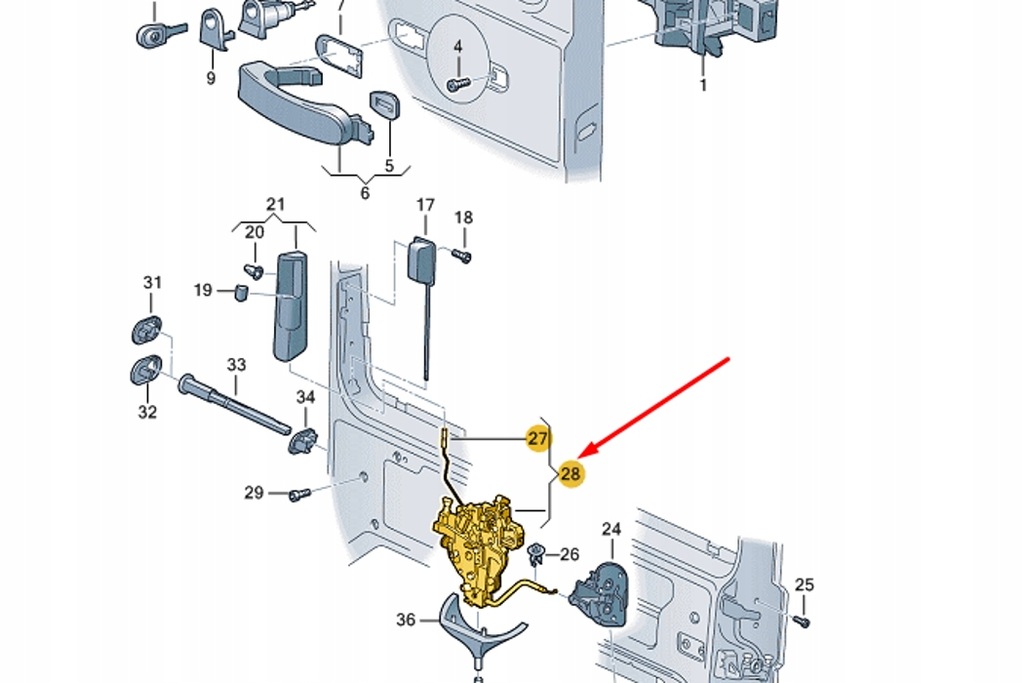 фото №7, Vw transporter t5 левая дверь сдвижные pilot дистанционного управление замок now