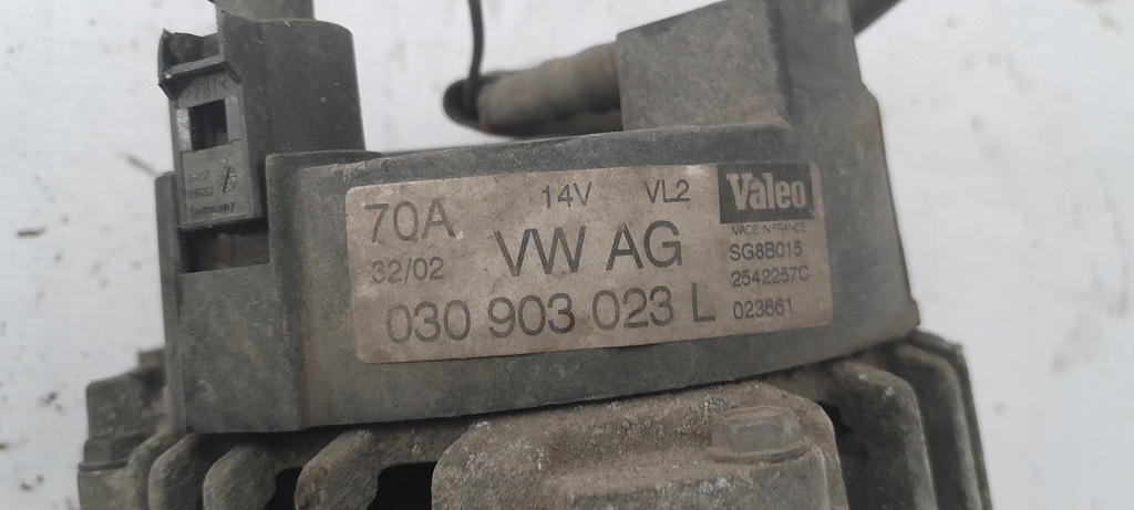 фото №4, Skoda octavia i 1.6 генератор 030903023l