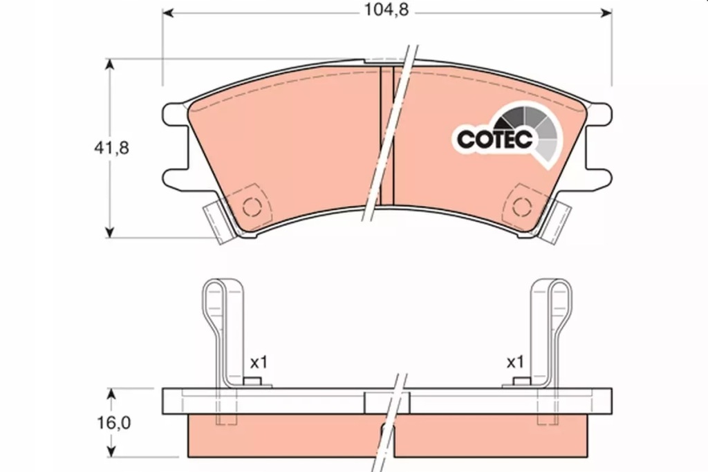фото №2, Gdb3165/luc гальмівні колодки ham. hyundai p. atos 98- trw