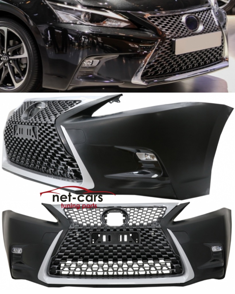 фото №1, Бампер lexus ct zaw10 13-17 200h f sport hal led решітка радіатора