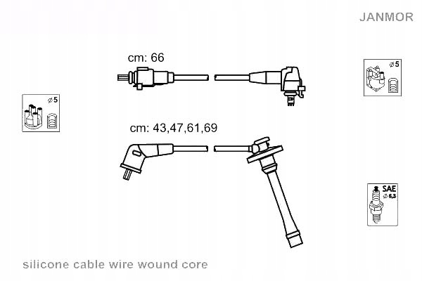 фото №2, Дроти запалювання kpl. daihatsu janmor