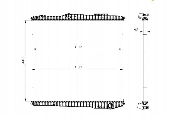 фото №1, Nrf радиатор двигателя scania g r dc11.08-dt16.08