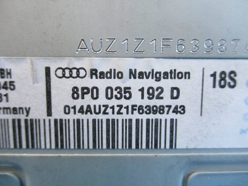 фото №4, Радио радиопроигрыватель cd navi audi a3 8p 8p0035192d