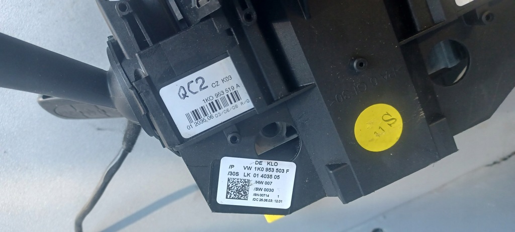 фото №12, Перемикач комбінований перемикач підрульовий volkswagen оригінальний номер 1k0953503f