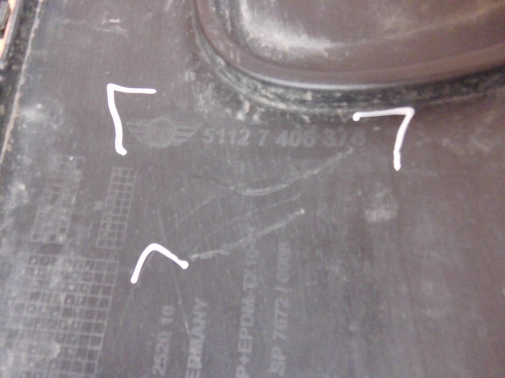 фото №6, Mini countryman f60 2017+ накладка бампера задняя