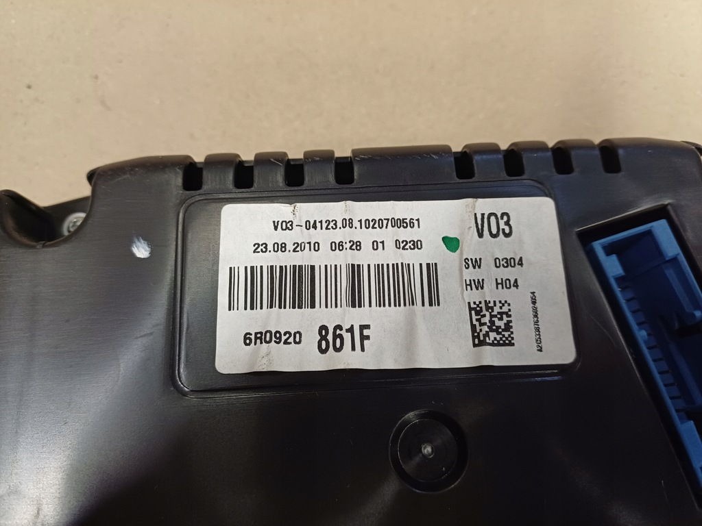 фото №4, Лічильник 1.2 tdi vw polo v 6r nr. 6r0920861f