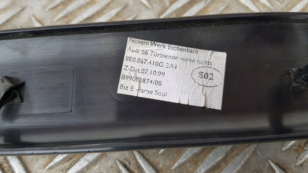 фото №9, Audi a4 b6 молдинг двері dekor оббивка drewno ліва права