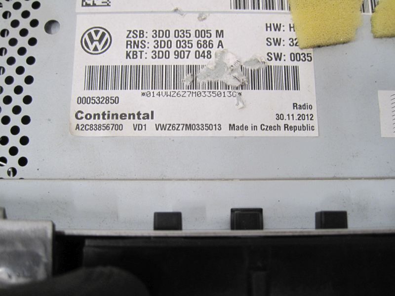 фото №3, Vw phaeton lift радио навигация 3d0035005m