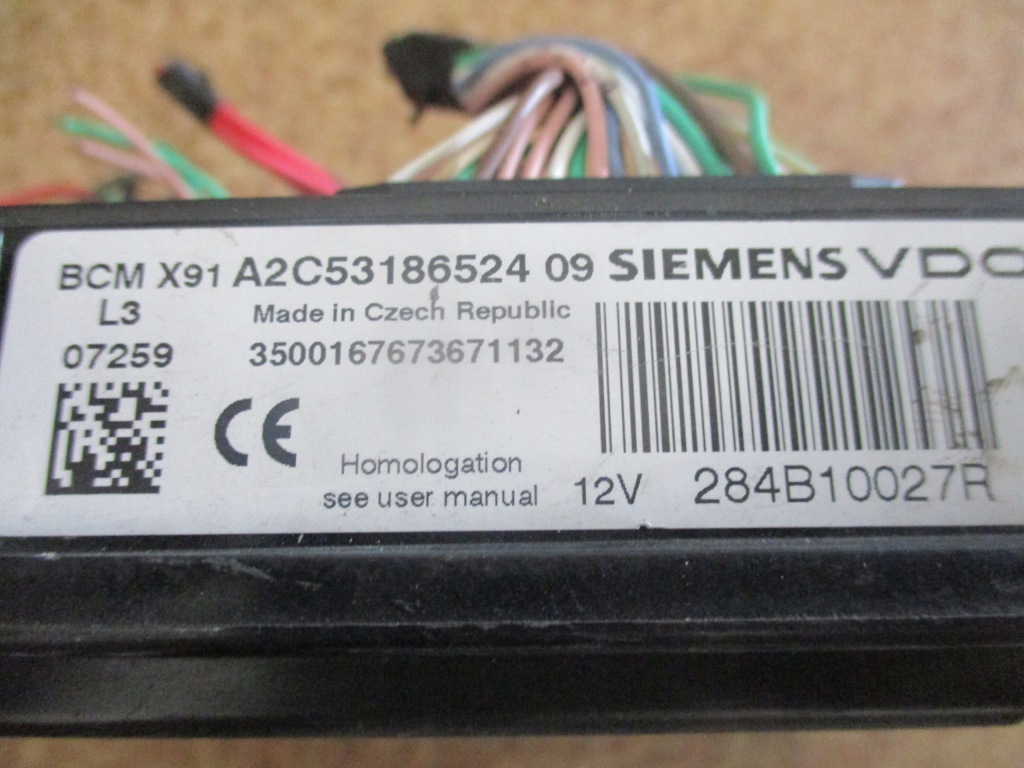 фото №3, Модуль bcm renault laguna iii 2.0 dci 284b10027r
