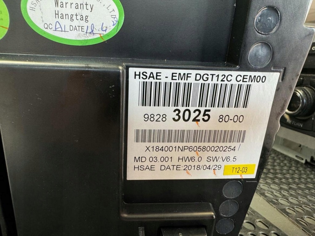 фото №3, Дисплей экран lcd радио citroen ds7 9828302580