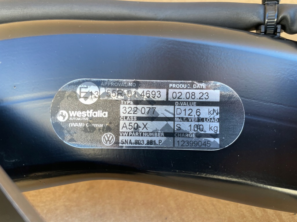 фото №7, Hak буксировочный жгут vw tiguan 2021- 5na803881p jak новый оригинал