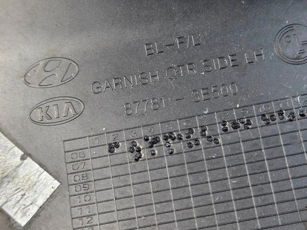 фото №7, Молдинг накладка двері лівий задня eb kia sorento i lift 07-09