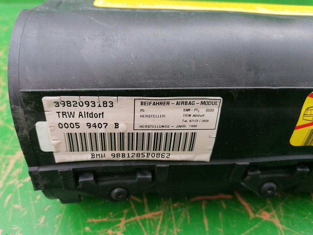 фото №8, Подушка пассажира подушка безопасности bmw e36 sedan touring