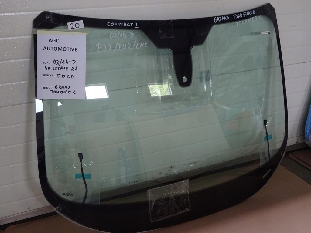 фото №1, Скло перед ford grand tourneo connect підігрів датчик nowa agc 2014-