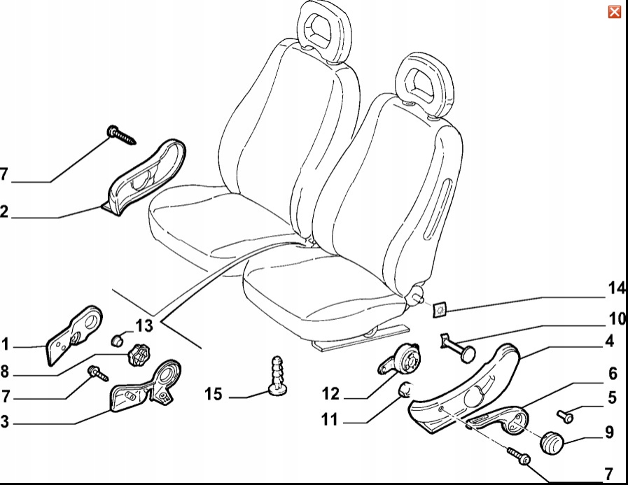 фото №10, Element сиденье сторона правая fiat punto 183880560