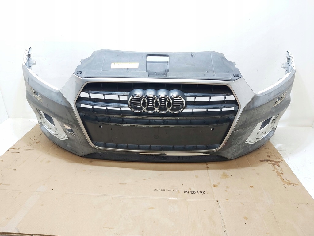фото №7, Бампер перед передний решётка радиатора защита audi q3 8u lift