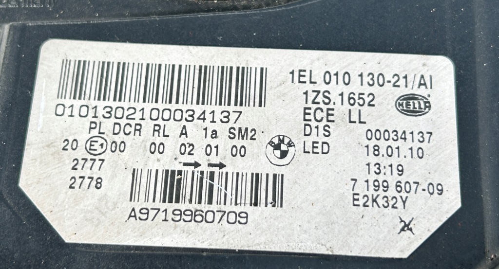 фото №14, Лампа левая перед bmw 5 gt f07 ксенон led 7199607