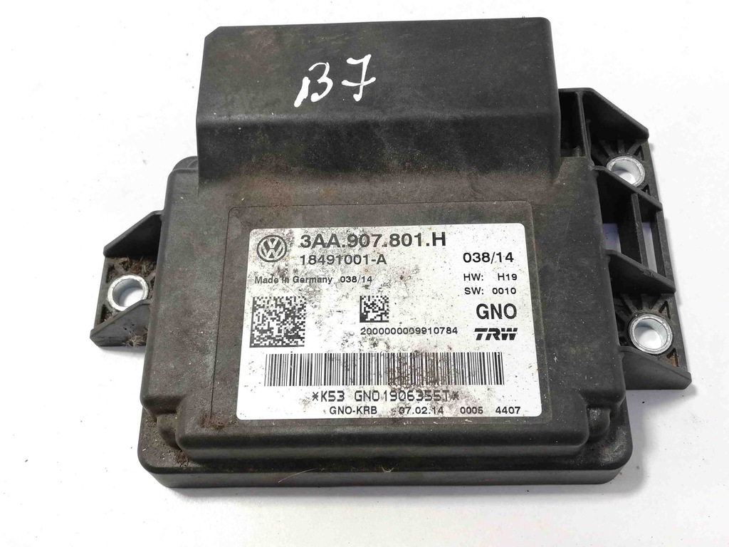 фото №1, Модуль гальма ручного vw passat b7 362 3aa907801h 2012