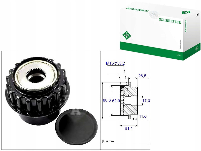 фото №1, Генератор - зчеплення односторонній schaeffler ina 535 0175 10