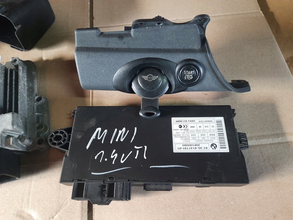 фото №3, Mini one r56 1.4vti бортовий комп'ютер модуль набір стартовий cas