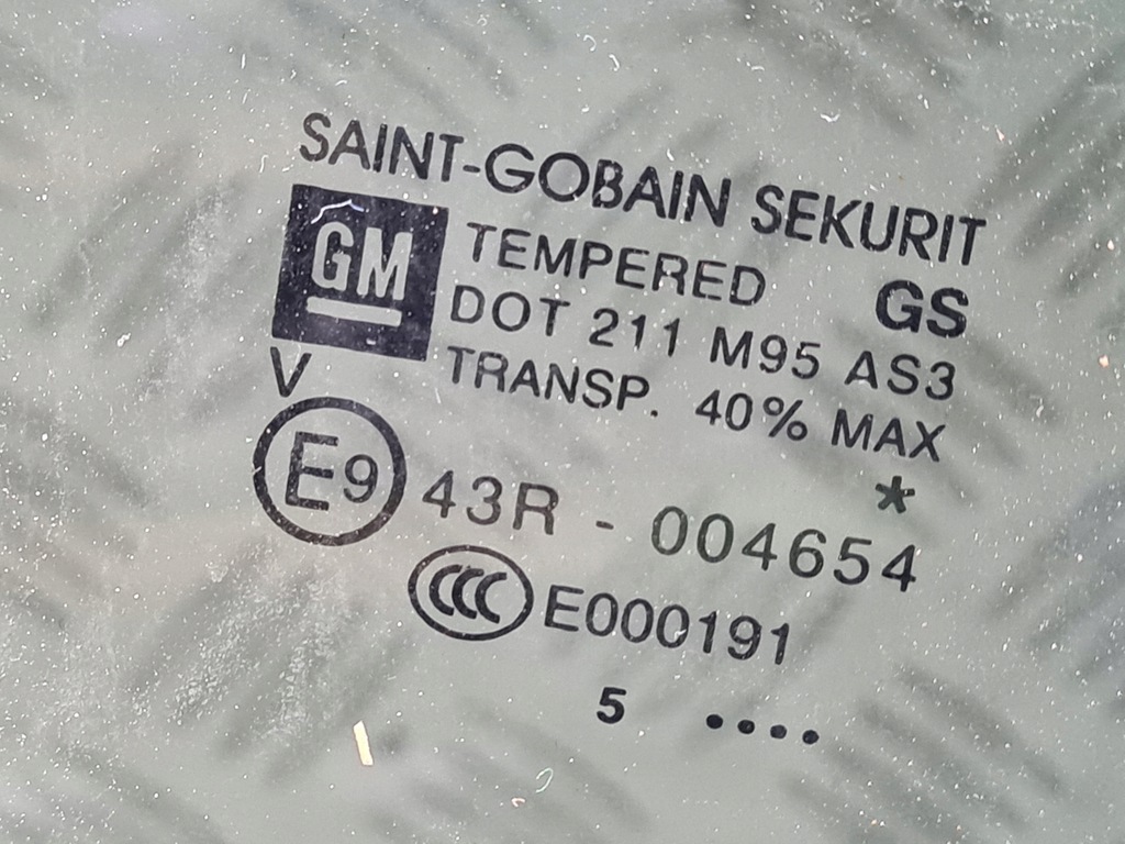 фото №4, Скло права задня двері opel corsa e 2015 rok